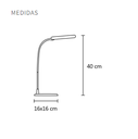 VELADOR FLEXIBLE BLANCO LED NERON (NERON-V-BLANCO)