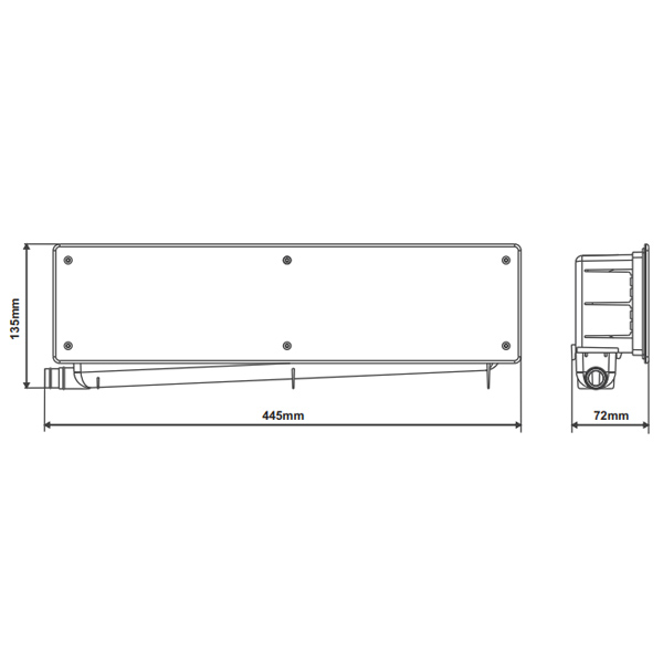 CAJA PREINSTALACION AIRE ACONDICIONADO SALIDA HORIZONTAL (CPB-H)