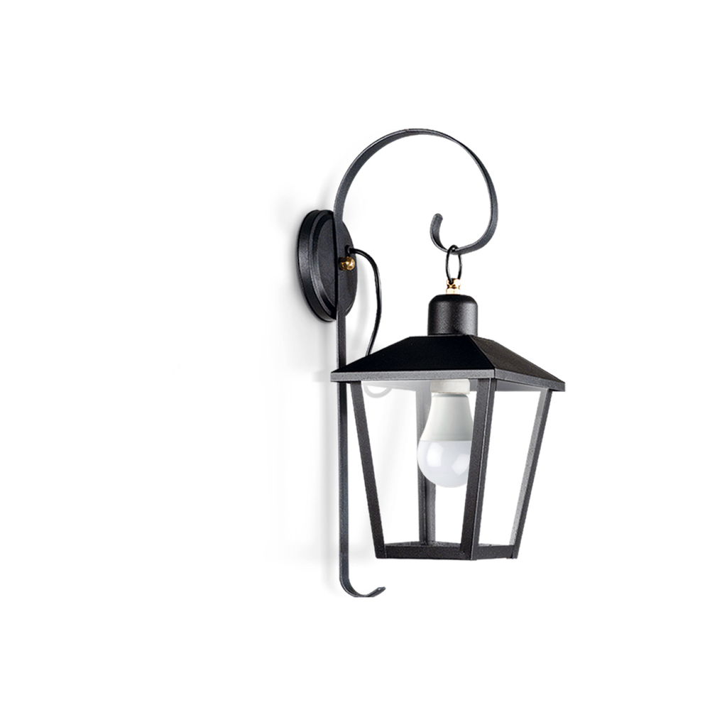 FAROL TRAPEZOIDAL C/MENSULA C/ARO MOV.NEGRO (5514-02)