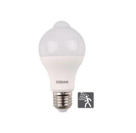 LÁMPARA LED CLÁSICA SENSOR DE MOVIMIENTO 9W LUZ CALIDA OSRAM (7019147)