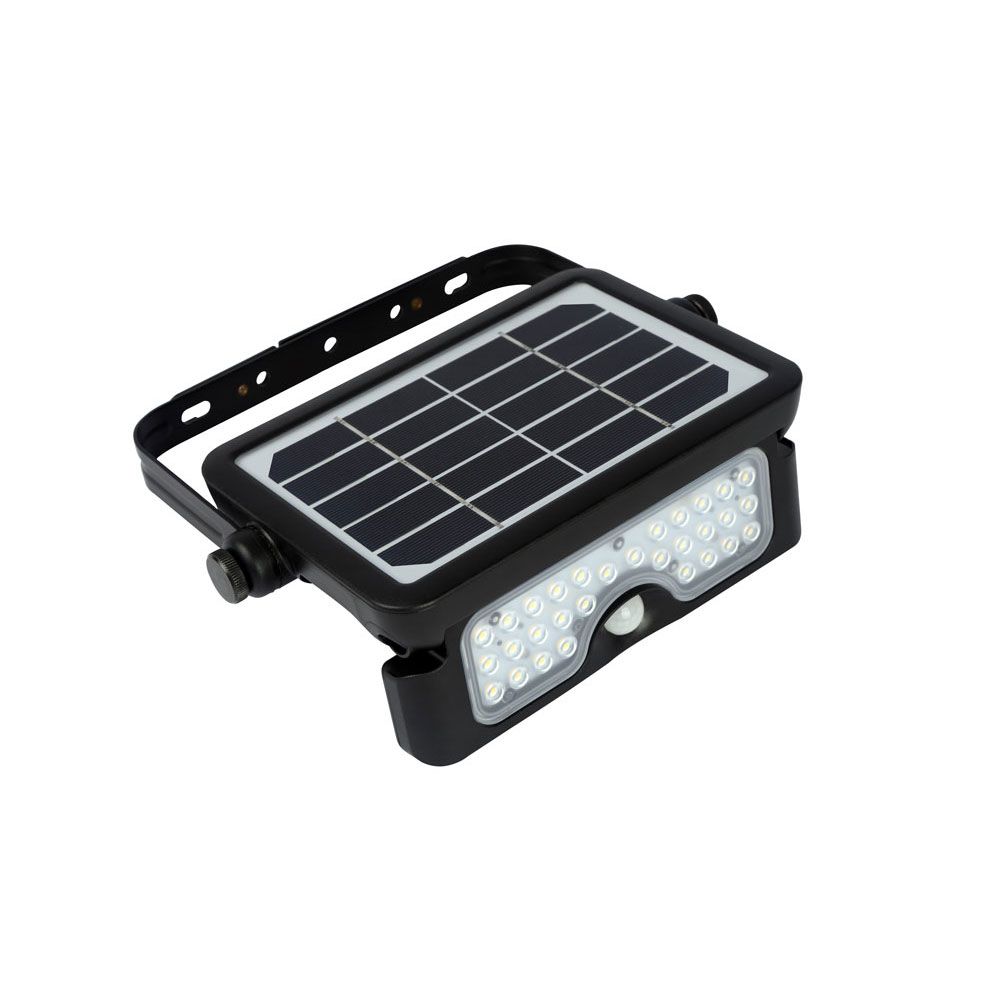 PROYECTOR 10W C/PANEL SOLAR BATERIA 3.7V/7200mAH 500LM 4000K LUMENAC (SOLAR110)