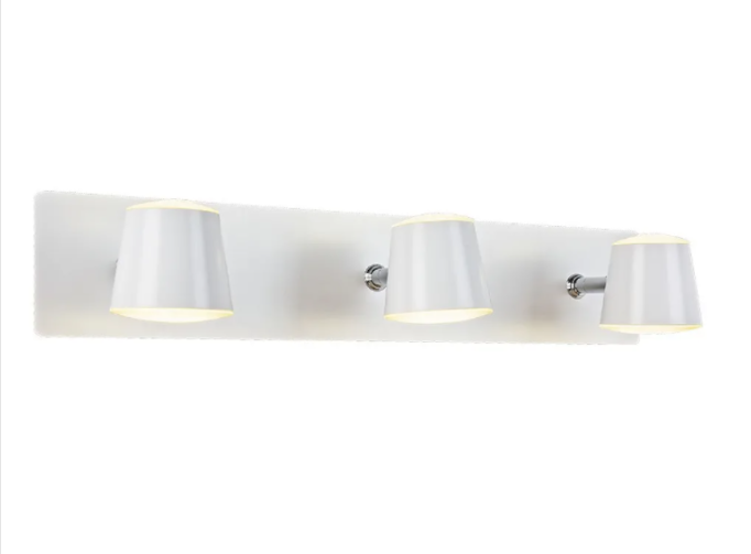 APLIQUE LED 18W LUZ CALIDA 3L BLANCO MARKAS (L0218B)