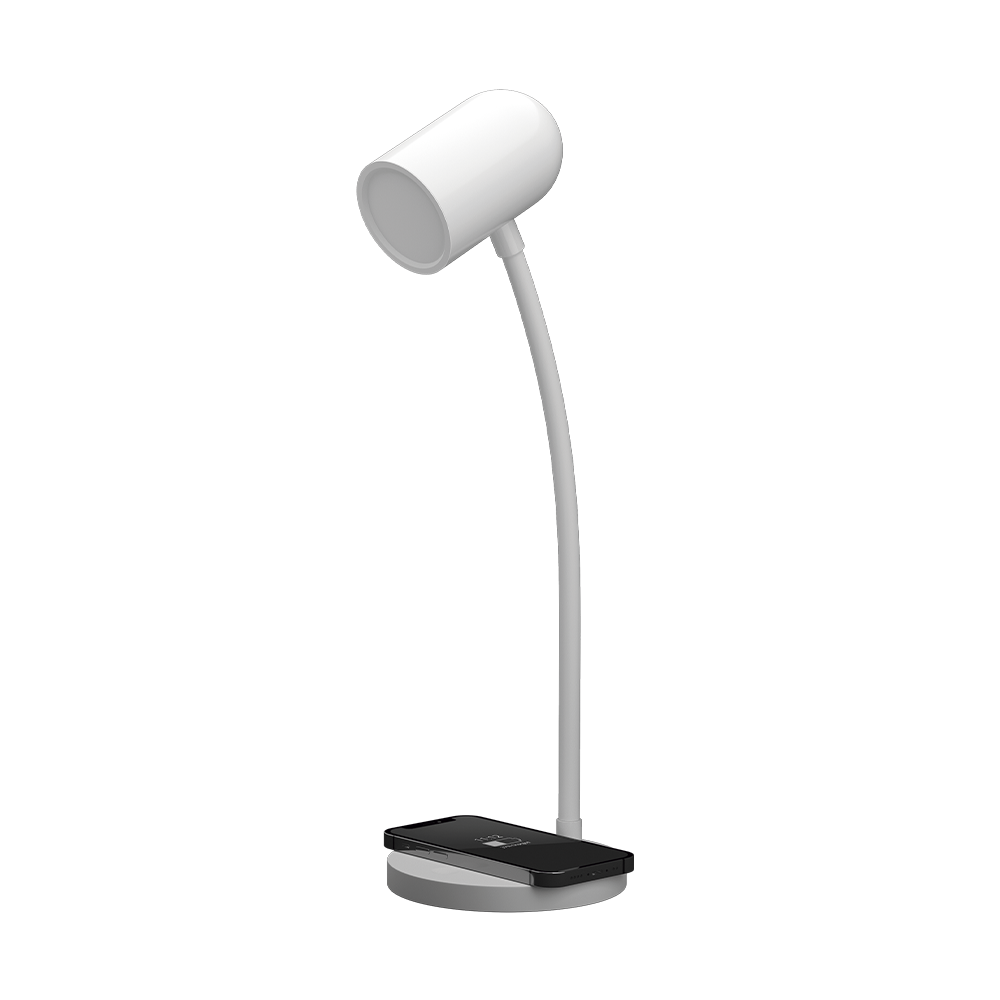 LAMPARA LED SATURNO VELADOR BLANCO 4W 230LM 100..240VCA LUZ CALIDA DIMERIZABLE, CARGADOR INALAMBRICO MACROLED (SATURNO BLANCO)