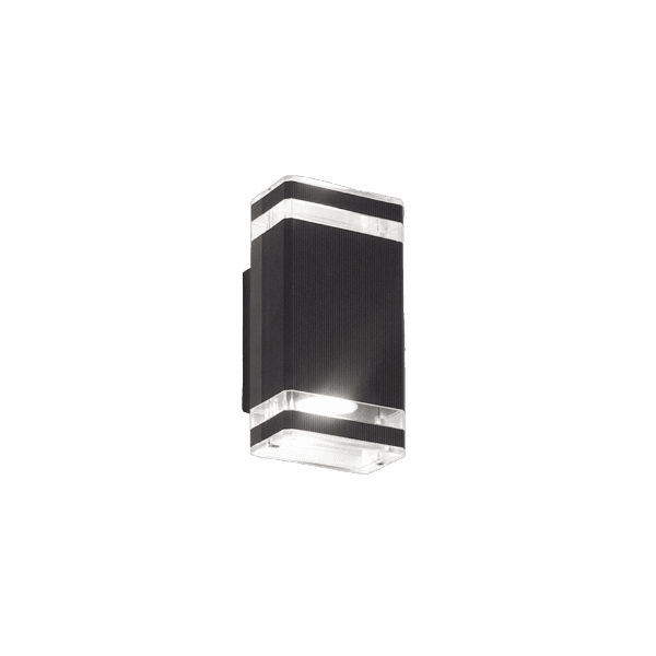 APLIQUE BIDIRECCIONAL ALUMINIO INTEMPERIE PARA DICRO LED NEGRO SAN JUSTO (4731-02)