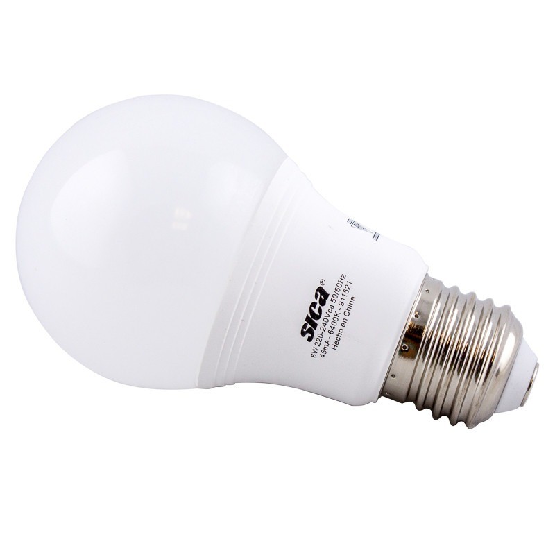 LÁMPARA LED CLÁSICA 5W 220V E27 LUZ DÍA SICA (911525)