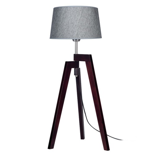 [9516213] LÁMPARA MESA ESCANDINAVA MADERA OSCURA CARILUX (1161W)