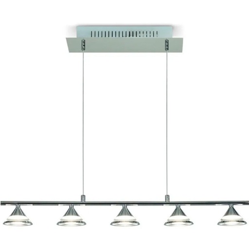 [9537339] COLGANTE LÍNEAL C/TULIPA EN LED 5L X 3W DABOR (TRIESTE)