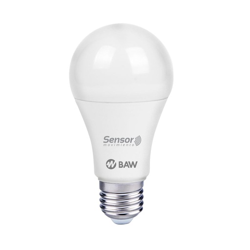 [0215213] LÁMPARA LED A60 13W E.27 FRIA CON SENSOR MOVIMIENTO BAW (A60L13CWD)