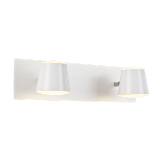 [9501001] APLIQUE LED 12W LUZ CÁLIDA 2L BLANCO MARKAS (L0212B)