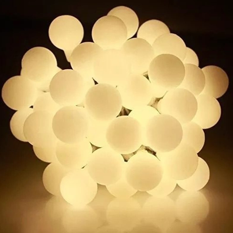 [0216038] TIRA DE 28 BOLITAS OPAL LED BLANCO CÁLIDO (TIRA BOL OPAL BCO C)